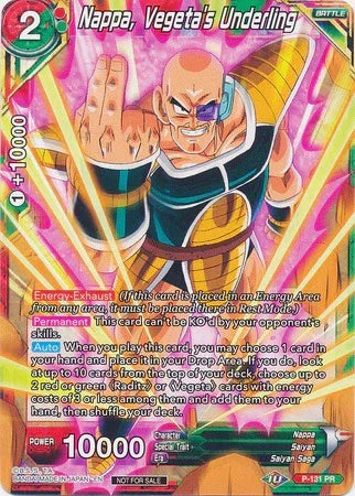 Nappa, Vegeta's Underling (Shop Tournament: Assault of Saiyans) (P-131) [Promotion Cards] - for just $0.10! 