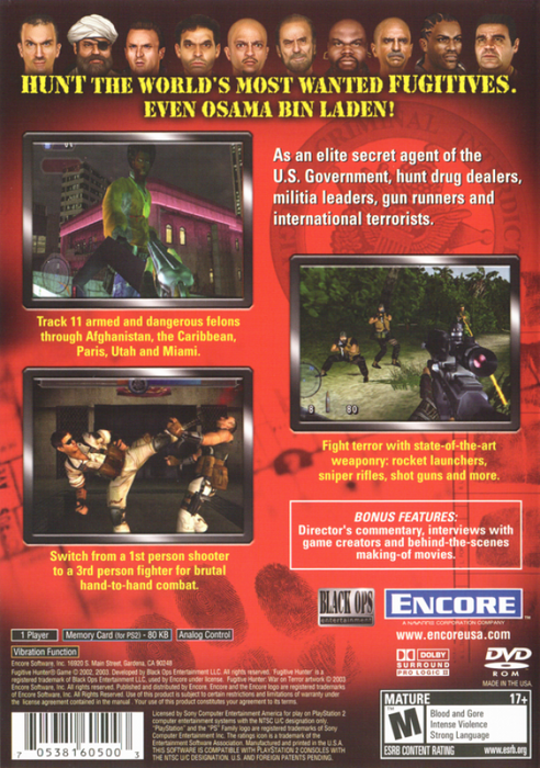 Fugitive Hunter: War on Terror – PlayStation 2 (PS2) - for just $10.99! 