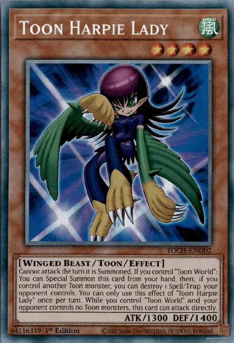 Toon Harpie Lady [TOCH-EN002] Collector's Rare - for just $10.20! 