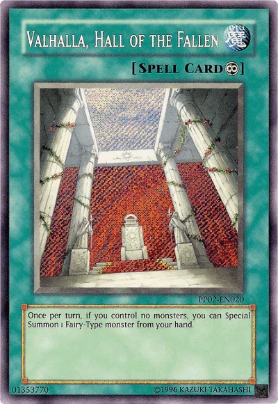 Valhalla, Hall of the Fallen [PP02-EN020] Secret Rare - for just $1! 