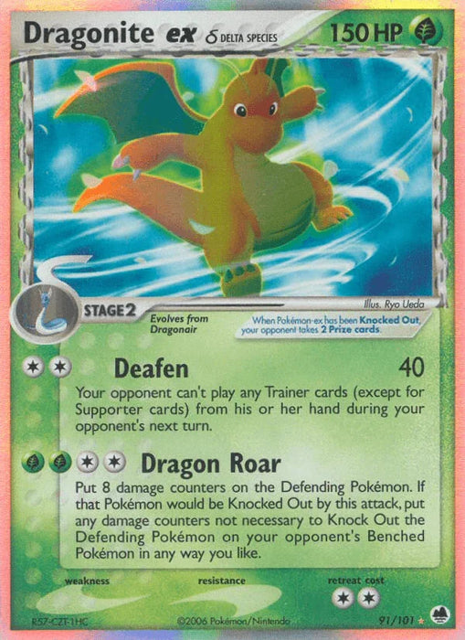 Dragonite ex (91/101) (Delta Species) [EX: Dragon Frontiers] - for just $63.50! 
