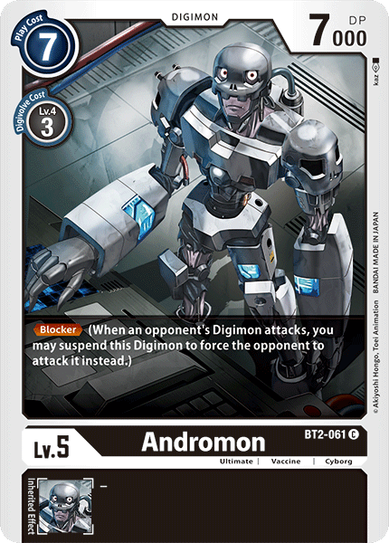 Andromon [BT2-061] [Release Special Booster Ver.1.0] - Just $0.09! Shop now at Retro Gaming of Denver