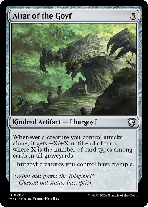 Altar of the Goyf (M3C-282) - Modern Horizons 3 Commander - for just $0.08! 