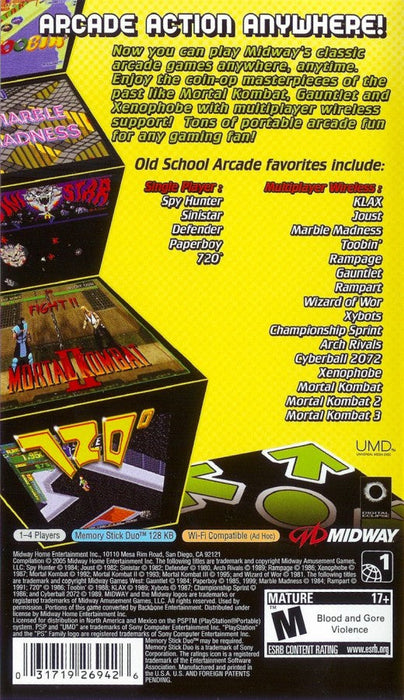 Midway Arcade Treasures: Extended Play – PlayStation Portable (PSP) - for just $14.99! 