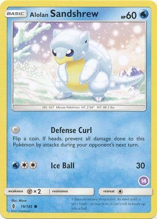 Alolan Sandshrew (19/145) (Deck Exclusive #14) [Sun & Moon: Trainer Kit - Alolan Sandslash] - for just $0.40! 
