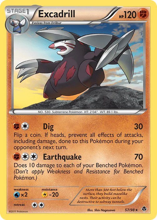 Excadrill (57/98) [Black & White: Emerging Powers] - for just $0.35! 
