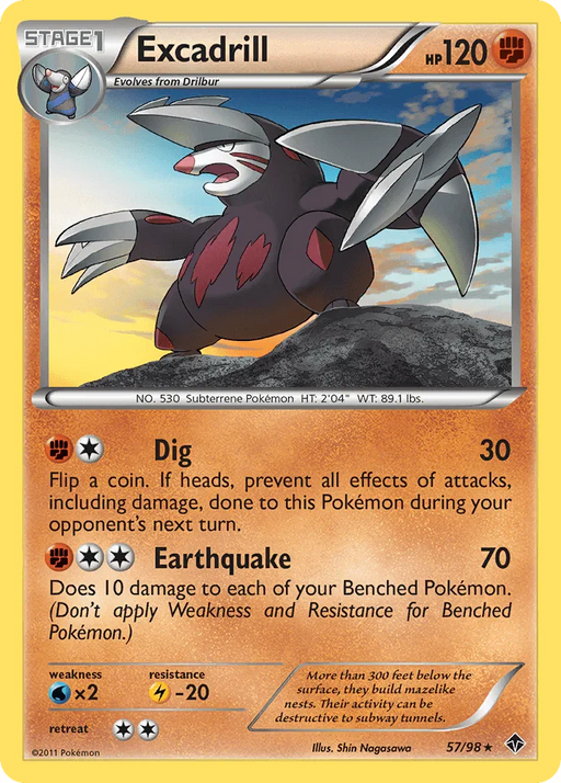 Excadrill (57/98) [Black & White: Emerging Powers] - for just $0.35! 
