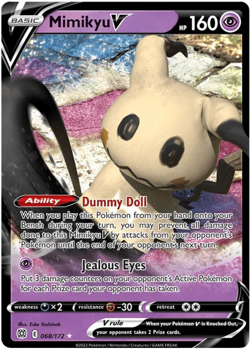 Mimikyu V (068/172) [Sword & Shield: Brilliant Stars] - for just $1.45! 
