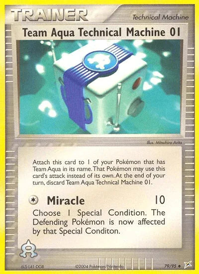 Team Aqua Technical Machine 01 (79/95) [EX: Team Magma vs Team Aqua] - for just $0.60! 
