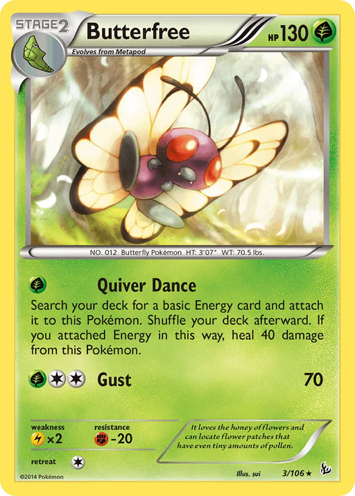 Butterfree (3/106) [XY: Flashfire] - for just $0.30! 