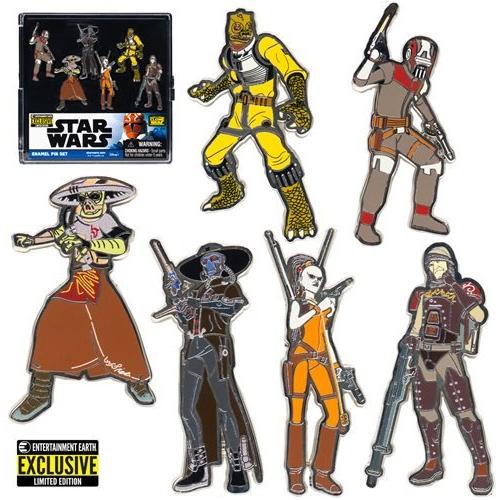 Star Wars Bounty Hunters Enamel Pin 6-Pack - Entertainment Earth Exclusive - Just $29.99! Shop now at Retro Gaming of Denver