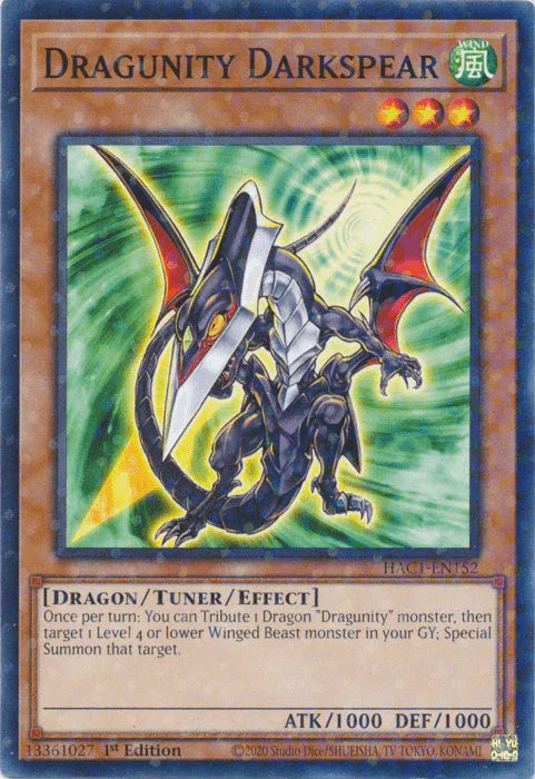 Dragunity Darkspear (Duel Terminal) [HAC1-EN152] Common - for just $0.20! 