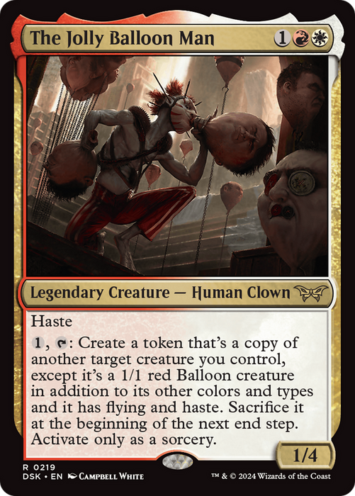 The Jolly Balloon Man (DSK-219) - Duskmourn: House of Horror Foil - for just $0.26! 