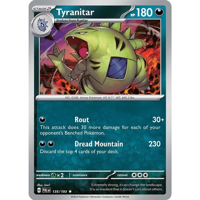 Tyranitar (135/193) [Scarlet & Violet: Paldea Evolved] - Just $0.05! Shop now at Retro Gaming of Denver