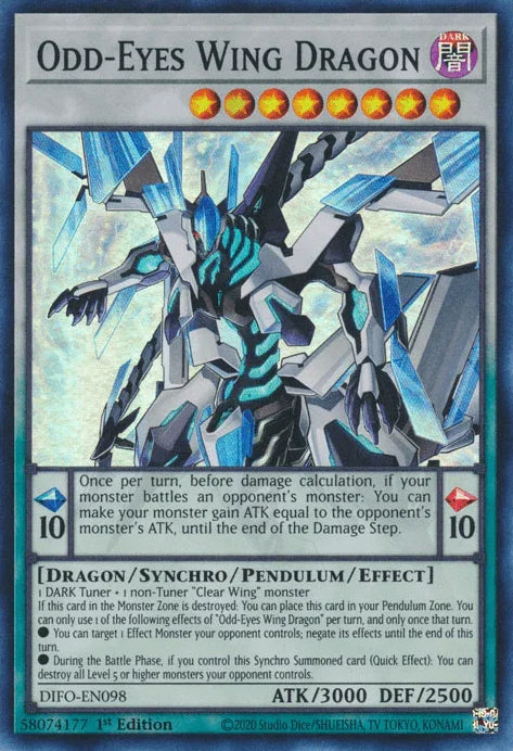 Odd-Eyes Wing Dragon [DIFO-EN098] Super Rare - for just $0.20! 