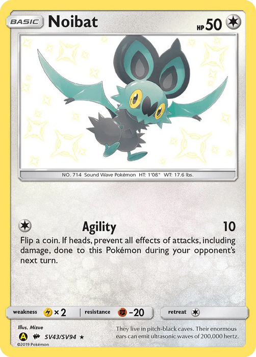 Noibat (SV43/SV94) [Sun & Moon: Hidden Fates - Shiny Vault] - for just $1.95! 