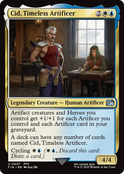 Cid, Timeless Artificer (0407) (FIN-407) - FINAL FANTASY - for just $0.80! 