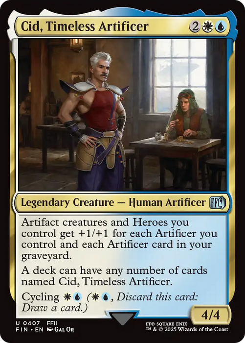 Cid, Timeless Artificer (0407) (FIN-407) - FINAL FANTASY Foil - for just $1.59! 