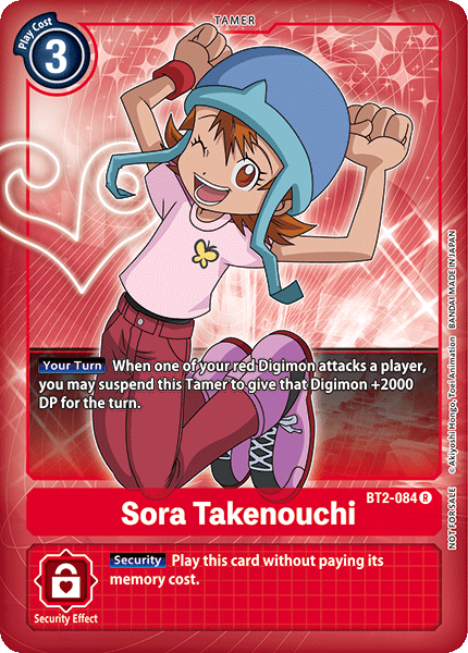 Sora Takenouchi [BT2-084] (Buy-A-Box Promo) [Release Special Booster Ver.1.0 Promos] - Just $0.20! Shop now at Retro Gaming of Denver