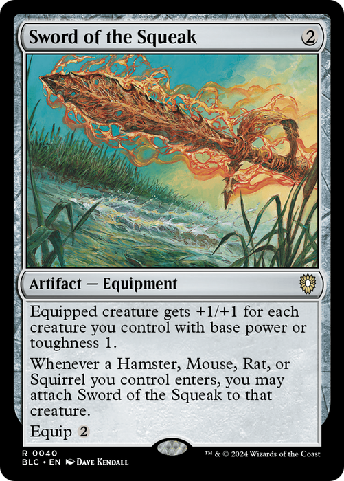 Sword of the Squeak (BLC-040) - Bloomburrow Commander - for just $0.12! 
