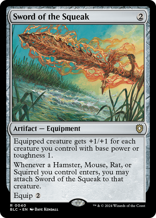 Sword of the Squeak (BLC-040) - Bloomburrow Commander - for just $0.14! 