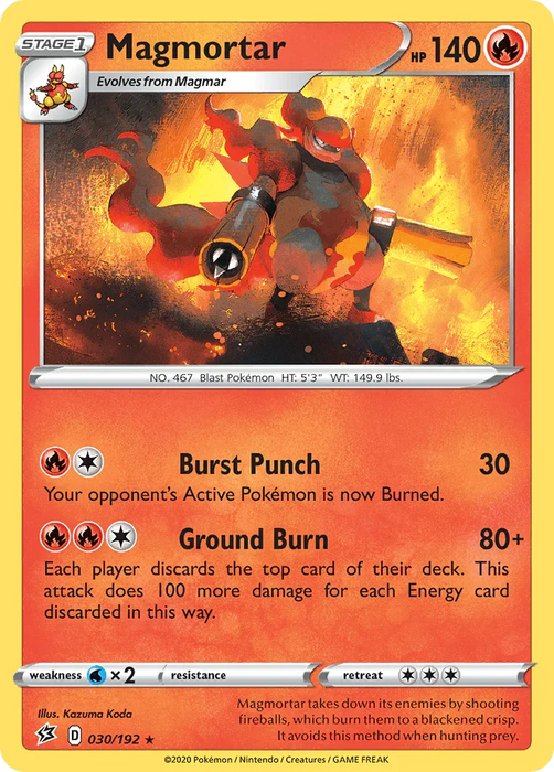 Magmortar (030/192) [Sword & Shield: Rebel Clash] - for just $0.15! 