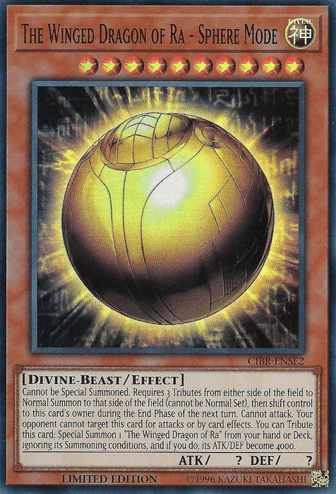 The Winged Dragon of Ra - Sphere Mode [CIBR-ENSE2] Super Rare - for just $0.55! 