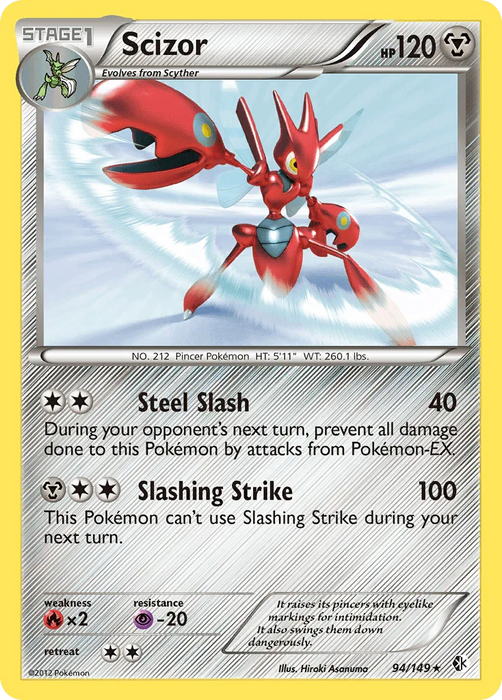 Scizor (94/149) [Black & White: Boundaries Crossed] - for just $3.60! 