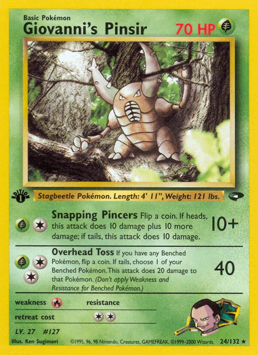 Giovanni's Pinsir (24/132) [Gym Challenge 1st Edition] - for just $3.80! 