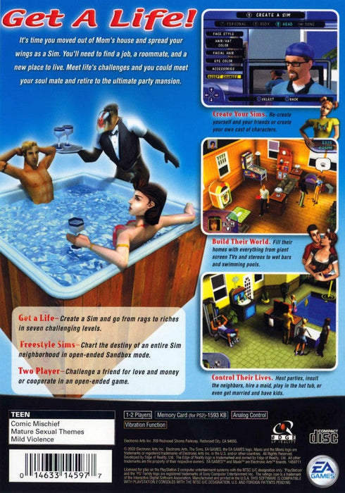 The Sims – PlayStation 2 (PS2) - for just $0! 