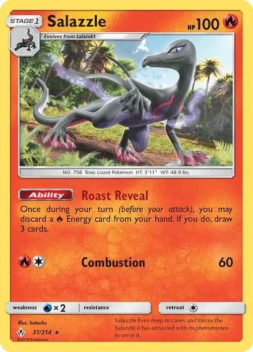 Salazzle (31/214) [Sun & Moon: Unbroken Bonds] - for just $0.30! 