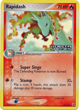 Rapidash (52/113) (Stamped) [EX: Delta Species] - Just $3.60! Shop now at Retro Gaming of Denver