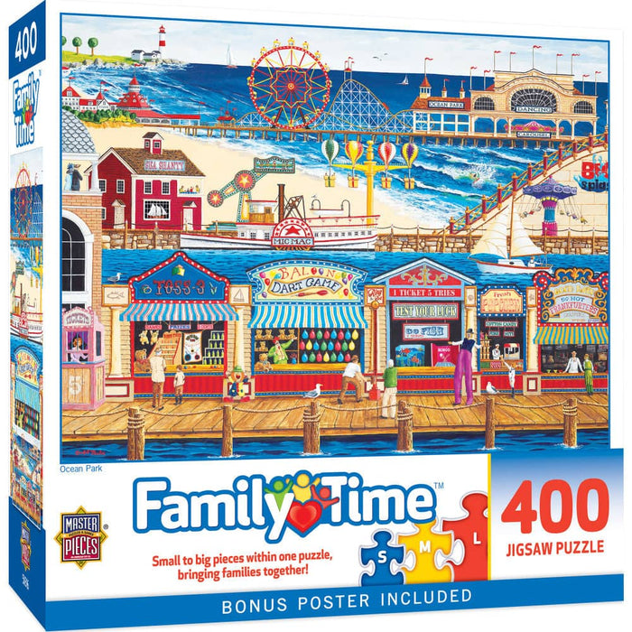 Family Time - Ocean Park 400 Piece Jigsaw Puzzle - for just $14.99! 