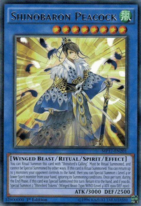 Shinobaron Peacock [MP17-EN201] Rare - for just $0.30! 