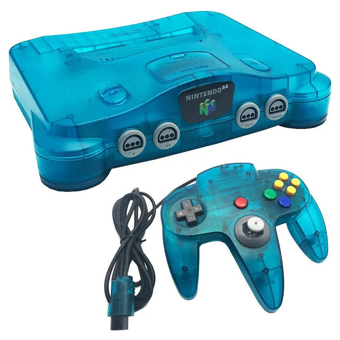Nintendo 64 Console System (N64) Funtastic Ice Blue with Official Funtastic Ice Blue Controller – Yellowed Condition - for just $284.99! 