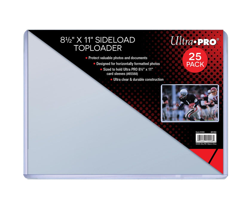 Ultra PRO: Toploader Side Load - Clear (8.5" x 11" / 25ct) - for just $0! 