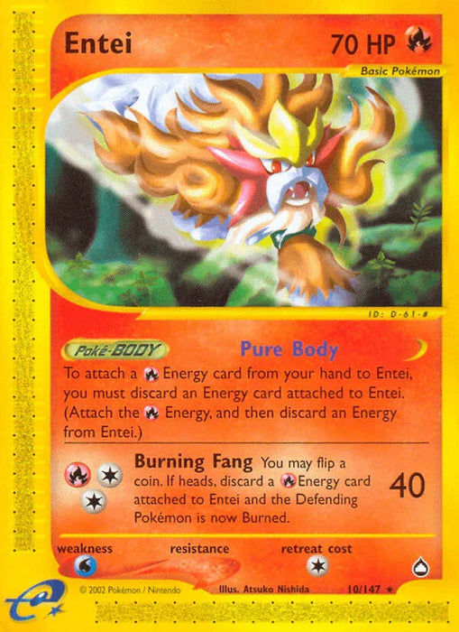 Entei (10/147) [Aquapolis] - for just $17.50! 