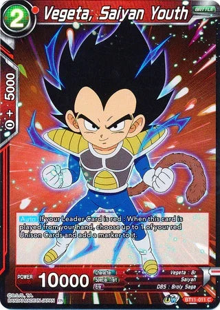 Vegeta, Saiyan Youth (BT11-011) [Vermilion Bloodline 2nd Edition] - for just $0.10! 