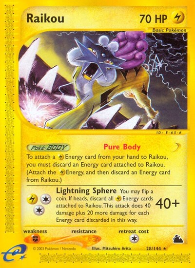 Raikou (Skyridge) Light Play - for just $30.05! 