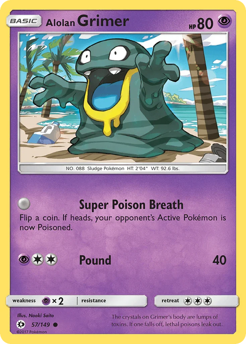 Alolan Grimer (57/149) [Sun & Moon: Base Set] - for just $0.10! 