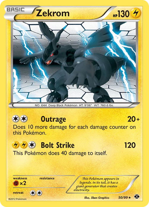 Zekrom (50/99) [Black & White: Next Destinies] - for just $0.25! 