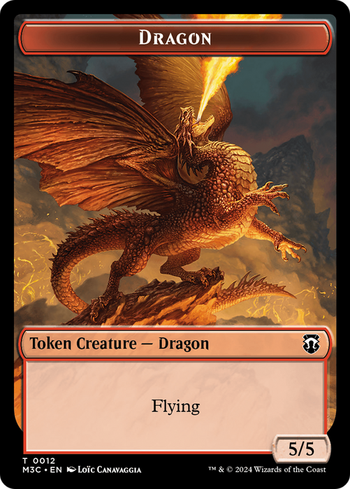Dragon // Shapeshifter (0008) Double-Sided Token [Modern Horizons 3 Commander Tokens] - for just $0.10! 