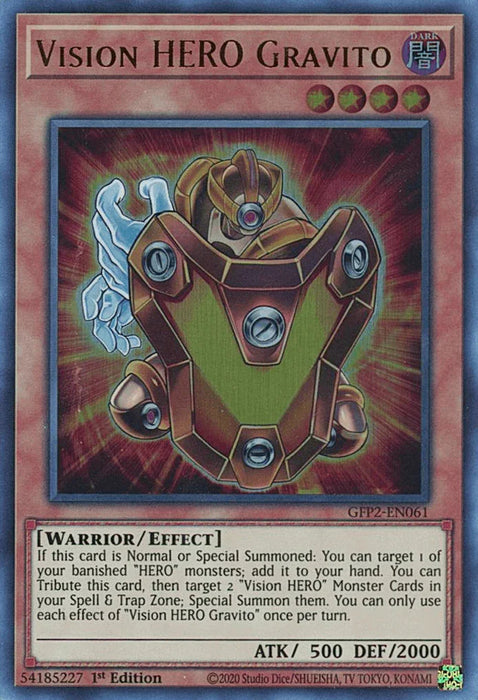 Vision HERO Gravito [GFP2-EN061] Ultra Rare - for just $0.10! 