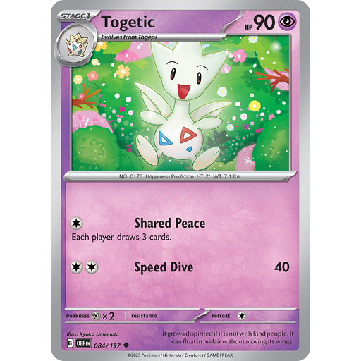 Togetic (084/197) [Scarlet & Violet: Obsidian Flames] - Just $0.05! Shop now at Retro Gaming of Denver