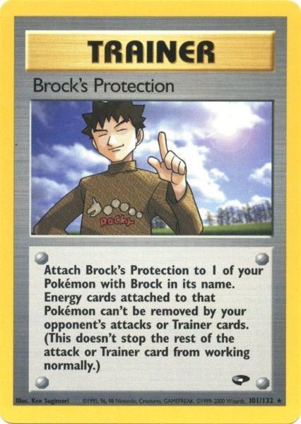Brock's Protection (101/132) [Gym Challenge Unlimited] - for just $2.70! 