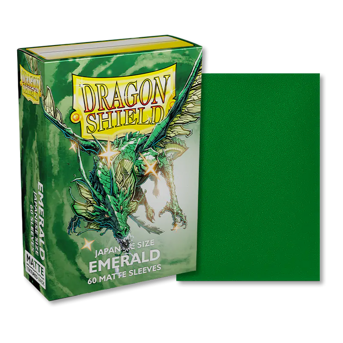 Dragon Shield: Japanese Size 60ct Sleeves - Emerald (Matte) - Just $5.95! Shop now at Retro Gaming of Denver