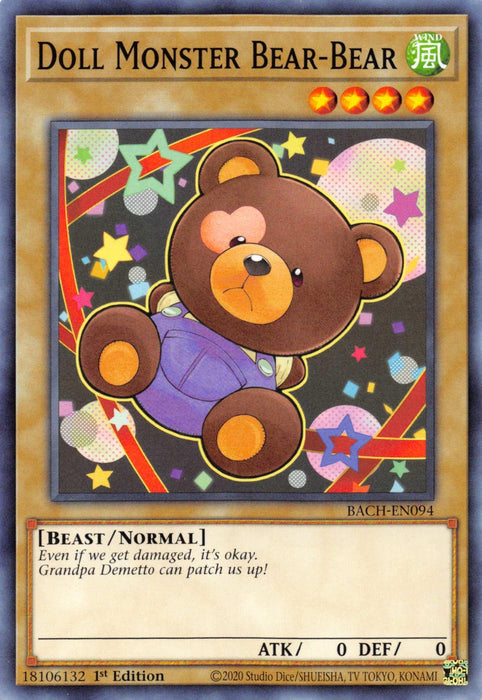 Doll Monster Bear-Bear [BACH-EN094] Common - for just $0.10! 