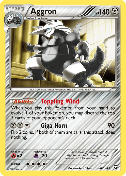 Aggron (80/124) [Black & White: Dragons Exalted] - for just $1.15! 