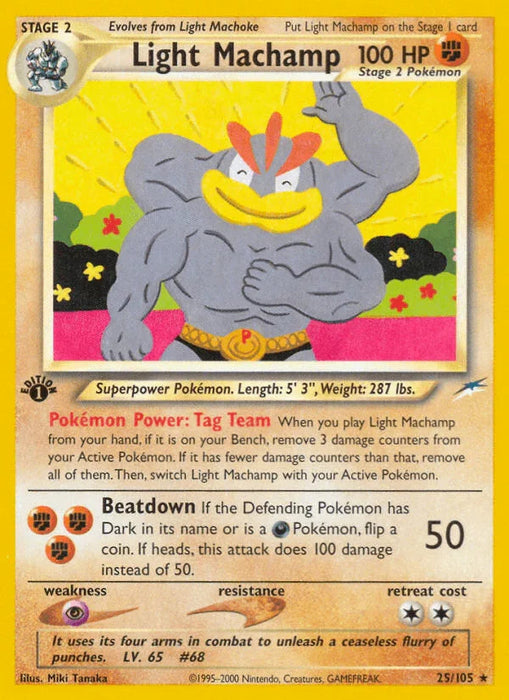 Light Machamp (25/105) [Neo Destiny 1st Edition] - for just $6.95! 