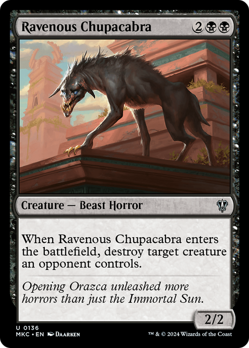 Ravenous Chupacabra (MKC-136) - Murders at Karlov Manor Commander - for just $0.94! 